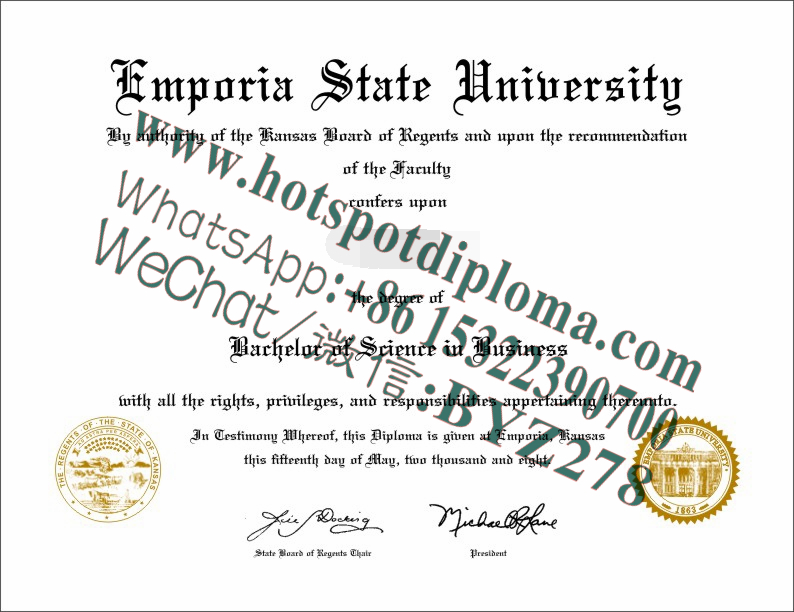 Fake Emporia State University Diploma makers Fake Emporia State University Diploma makers