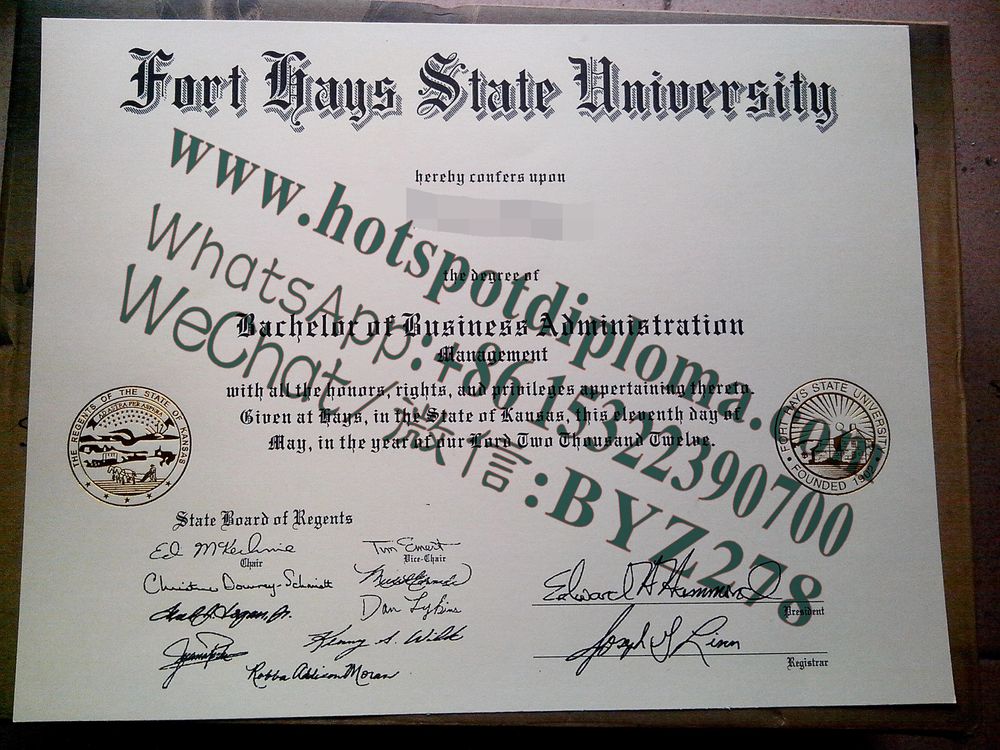Fake Fort Hays State University Diploma sample makers Fake Fort Hays State University Diploma sample makers
