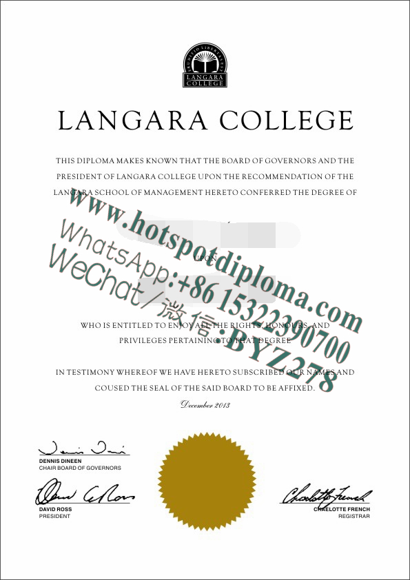 Fake Langara College Diploma certificate Fake Langara College Diploma certificate