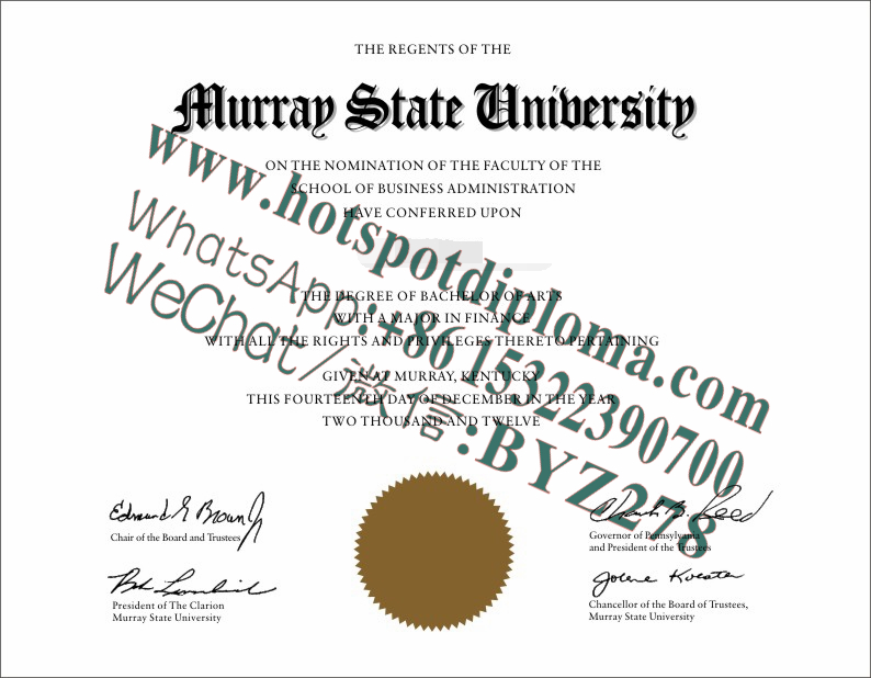Fake Murray State University Diploma makers Fake Murray State University Diploma makers