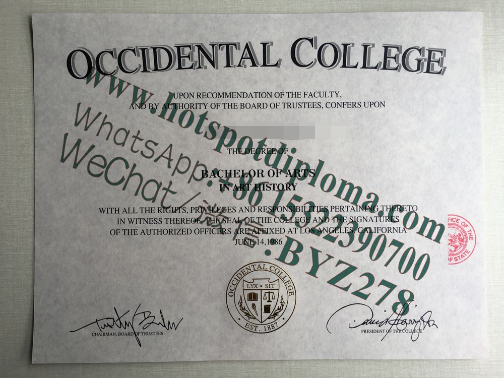 Fake Occidental College Diploma makers Fake Occidental College Diploma makers