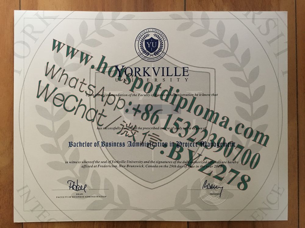 Fake Yorkville University Diploma certificate Fake Yorkville University Diploma certificate