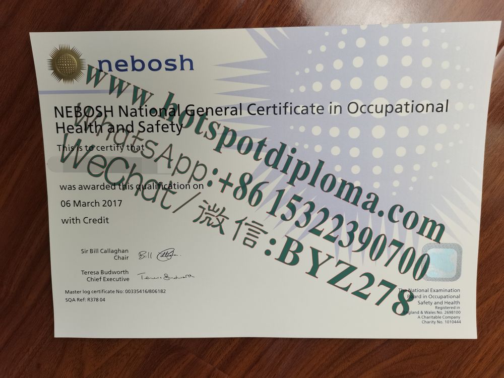 Buy Fake NEBOSH Certificate