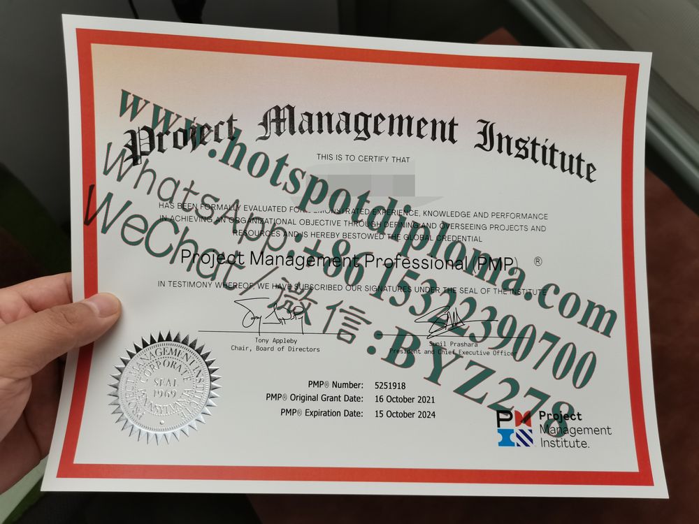 Buy Fake PMP Certificate