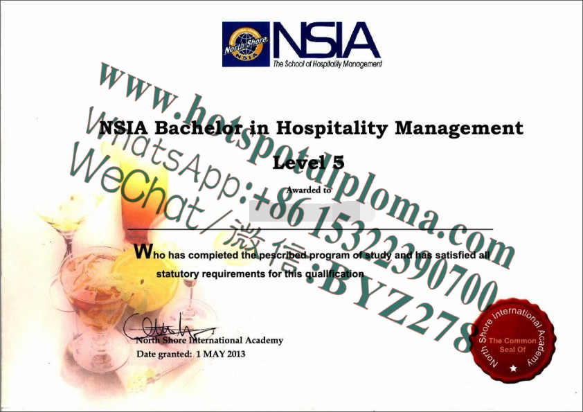 Buy NSIA School of Hotel Management Diploma Online Buy NSIA School of Hotel Management Diploma Online