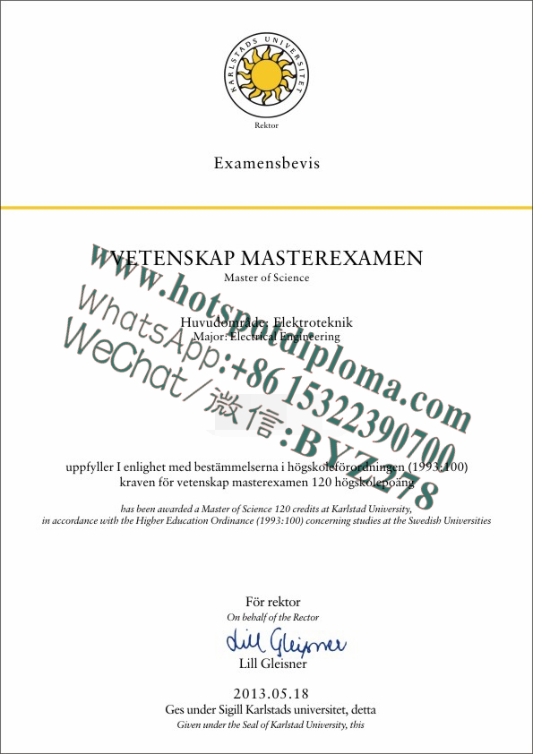 Buy fake Karlstads universitet Diploma