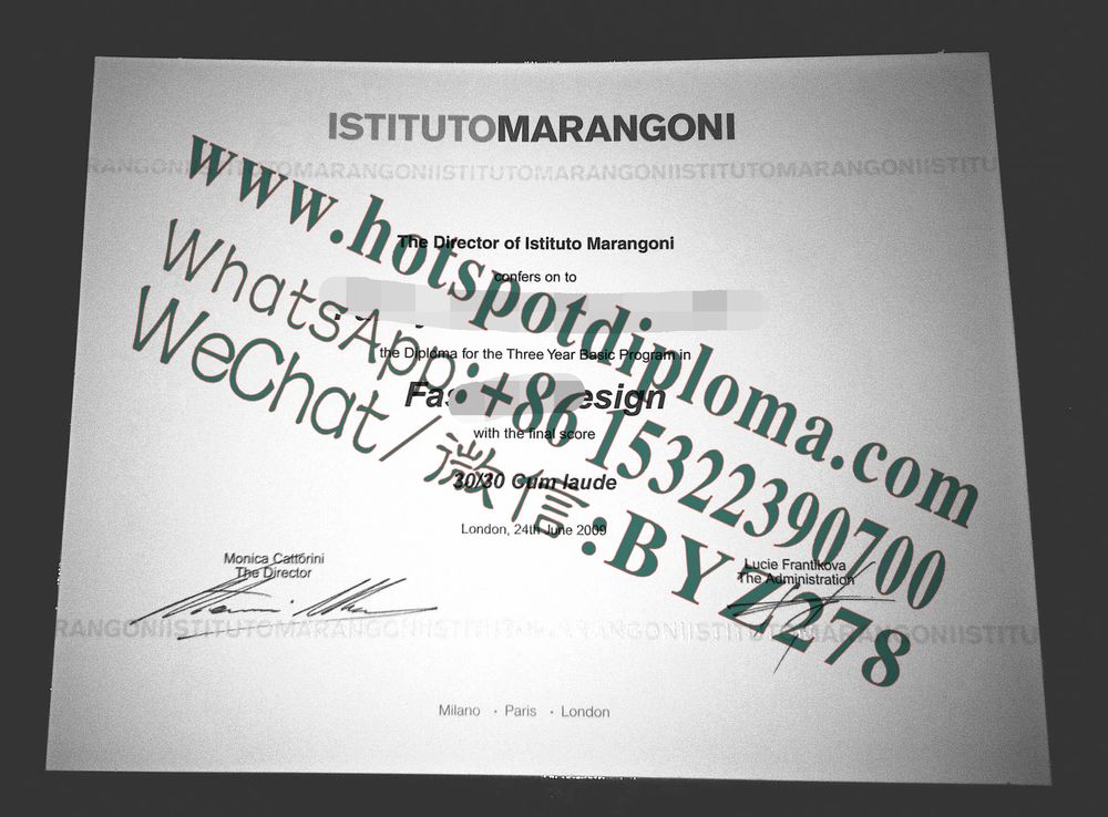 Buy fakeDiploma of Istituto Marangoni Online