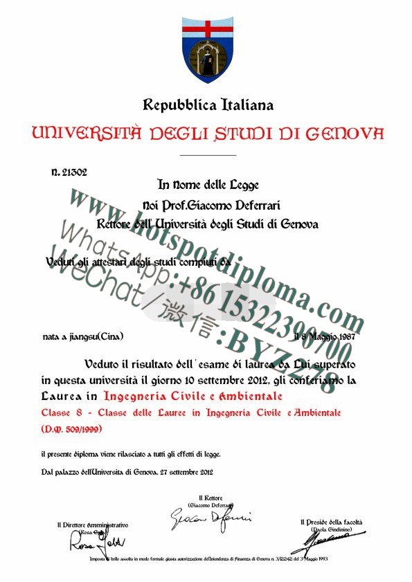 Buy fakeDiploma of the University of Genoa Online Buy fakeDiploma of the University of Genoa Online