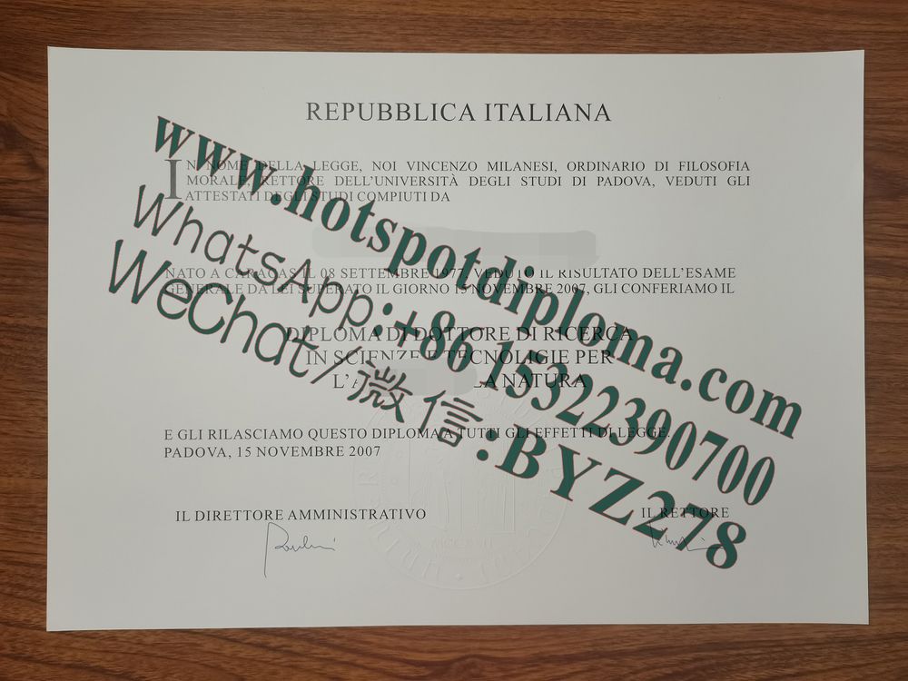 Buy fakeDiploma of the University of Padua Online
