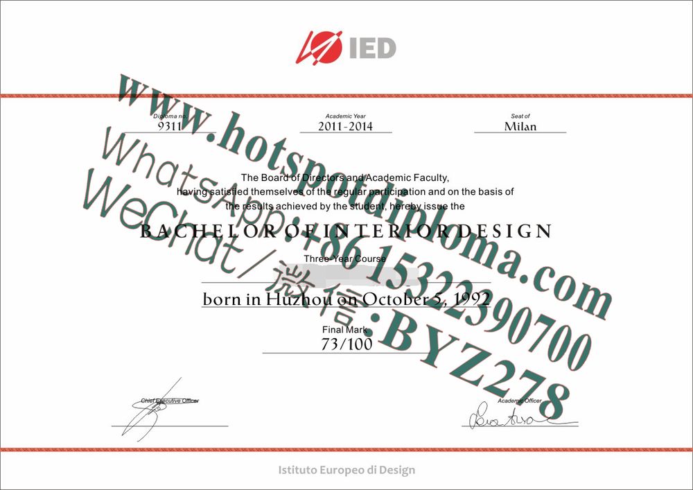 Buy fakeEuropean School of Design Diploma Online