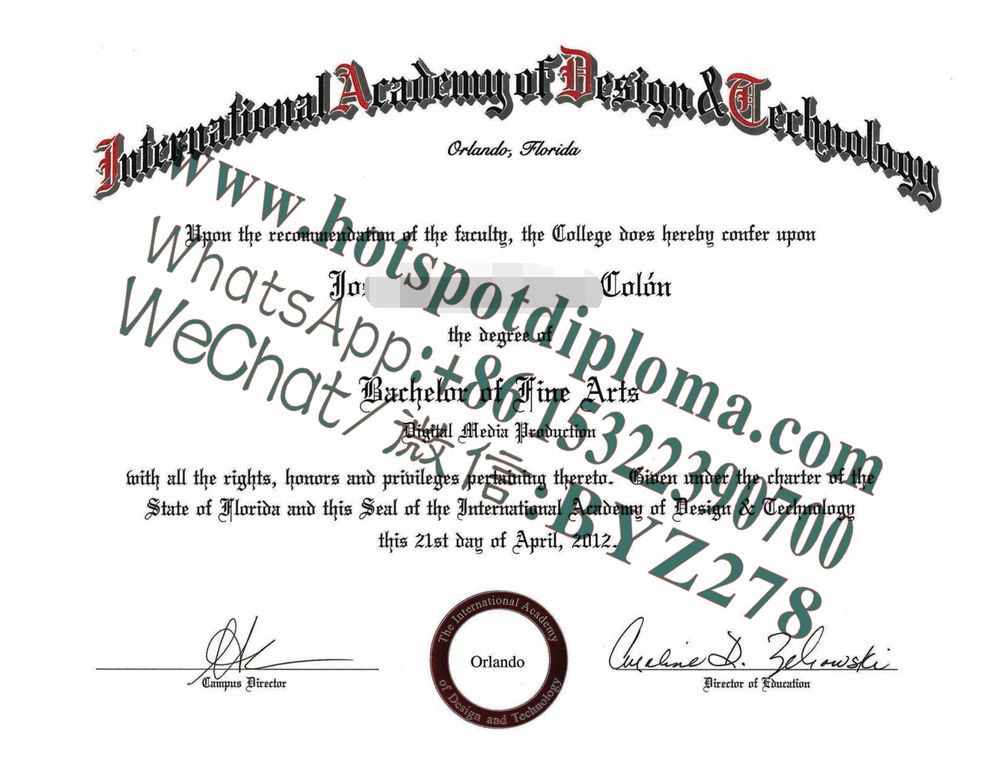 Fake American International College of Design and Technology Diploma makers