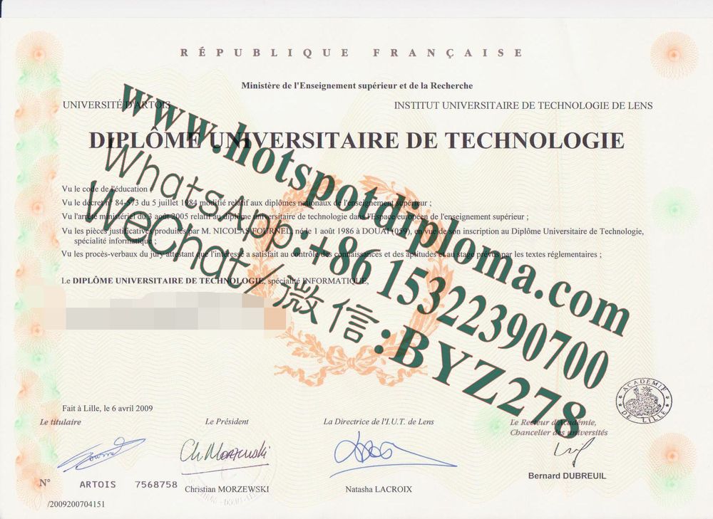 Fake Artois University Diploma makers