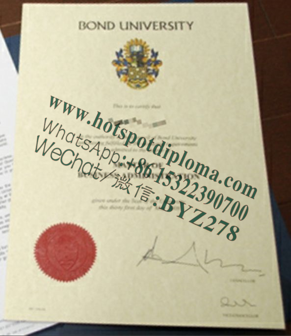 Fake Bond University Diploma