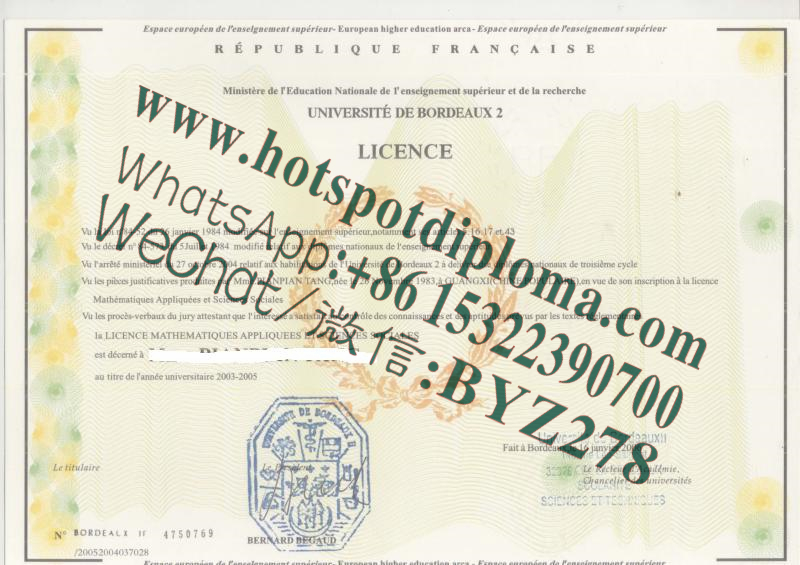 Fake Bordeaux University Diploma makers