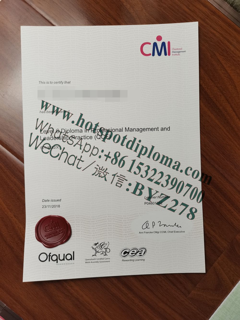 Fake CMI Chartered Management Institute Diploma certificate certificate Fake CMI Chartered Management Institute Diploma certificate certificate
