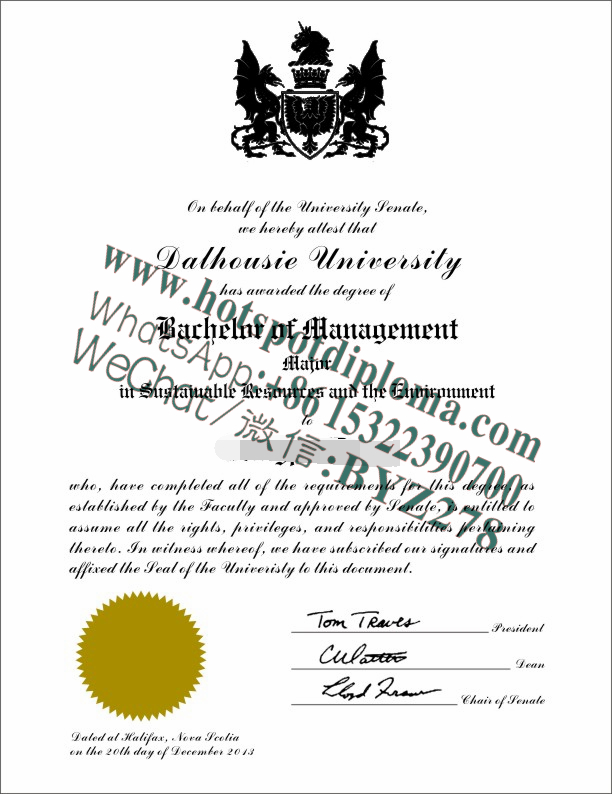 Fake Dalhousie University Diploma sample certificate Fake Dalhousie University Diploma sample certificate