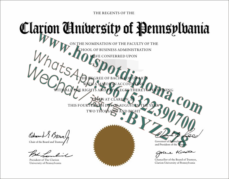 Fake Diploma from Clarion University of Pennsylvania makers Fake Diploma from Clarion University of Pennsylvania makers