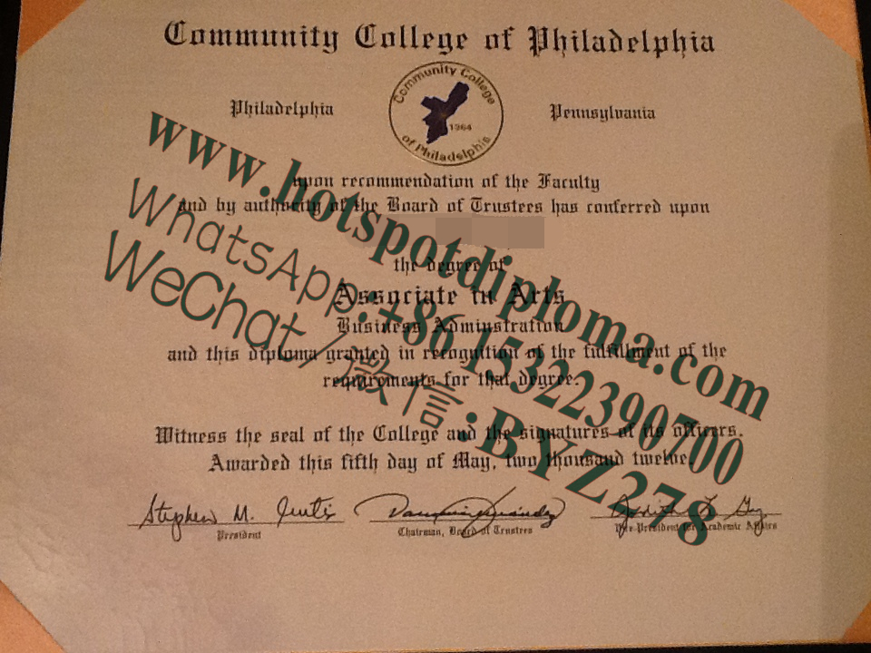 Fake Diploma from Community College of Philadelphia makers Fake Diploma from Community College of Philadelphia makers