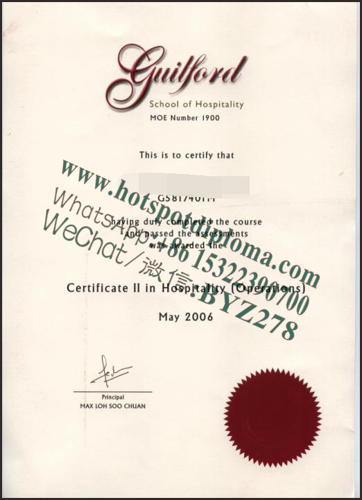 Fake Diploma of Guilford College makers