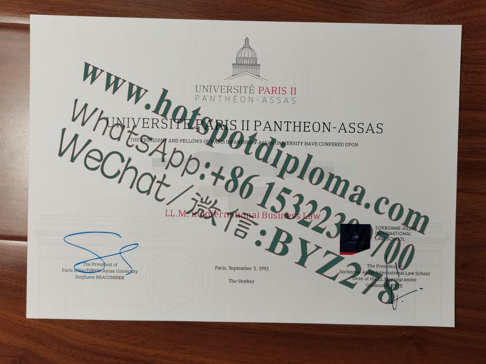 Fake Diploma of University of Paris II makers