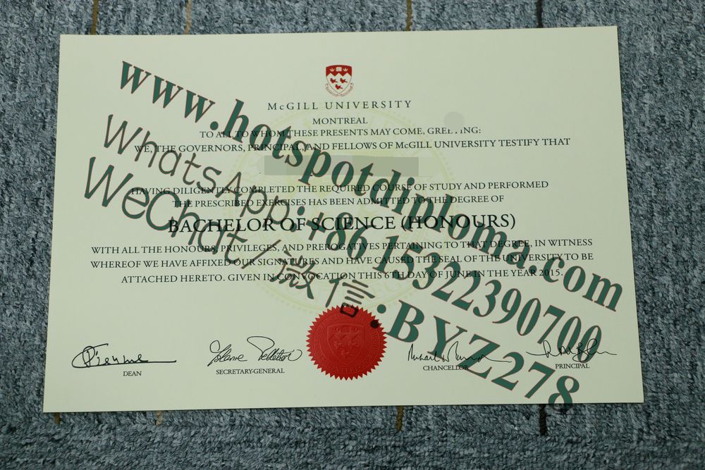 Fake McGill University Diploma certificate Fake McGill University Diploma certificate