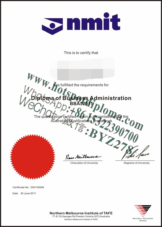 Fake Northern Melbourne Institute of TAFE Diploma