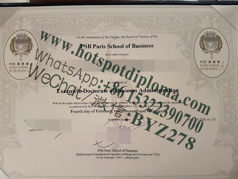 Fake Paris Business School Diploma makers
