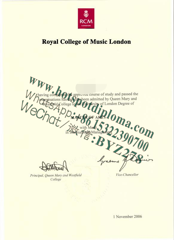 Fake Royal Academy of Music Diploma certificate certificate