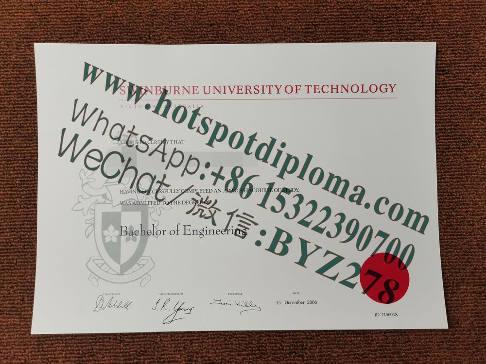 Fake Swinburne University of Technology Diploma