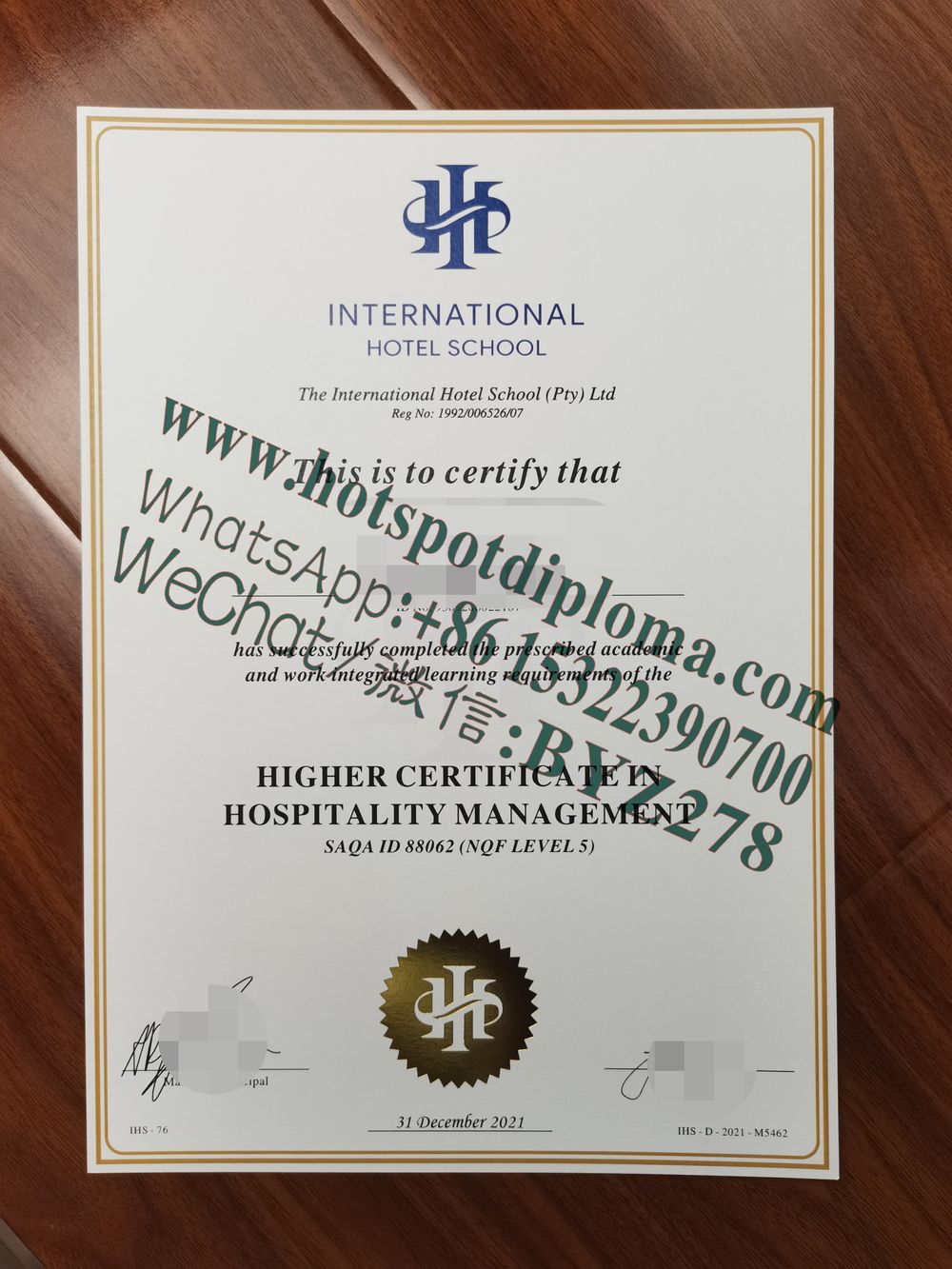 Fake The Hotel School Sydney Diploma