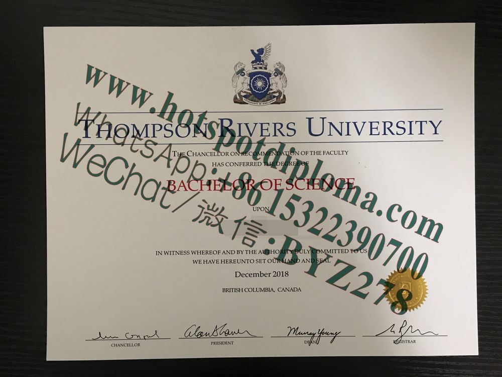 Fake Thomson Rivers University Diploma certificate Fake Thomson Rivers University Diploma certificate
