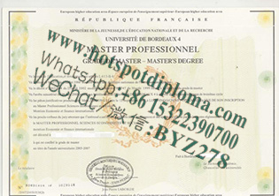 Fake University of Bordeaux 4 Diploma makers