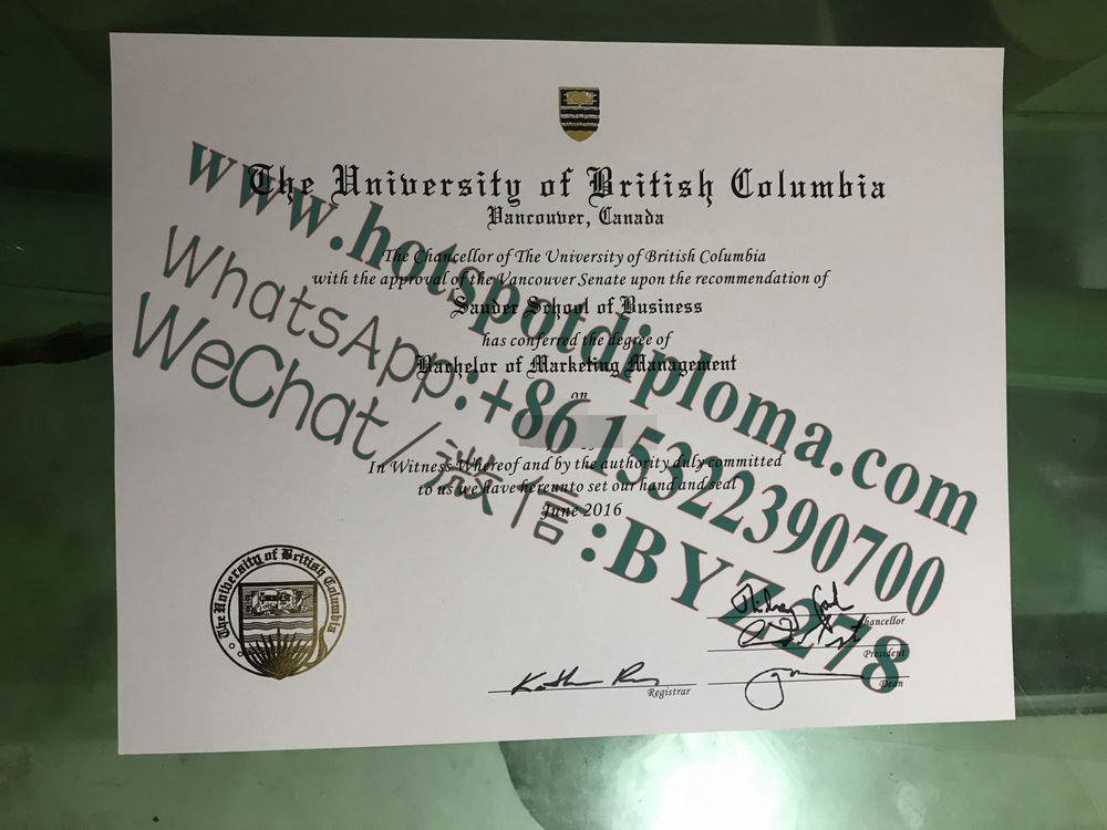 Fake University of British Columbia Diploma certificate Fake University of British Columbia Diploma certificate