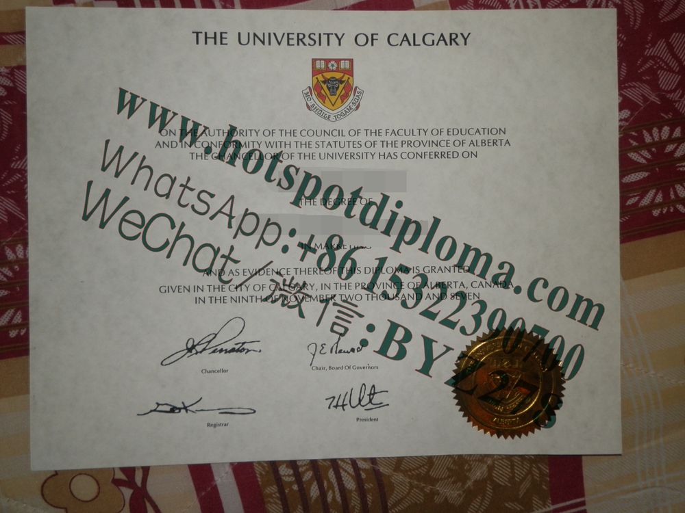 Fake University of Calgary Diploma certificate Fake University of Calgary Diploma certificate