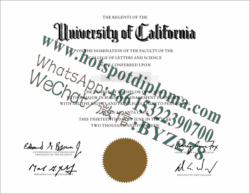 Fake University of California Santa Cruz Diploma makers Fake University of California Santa Cruz Diploma makers