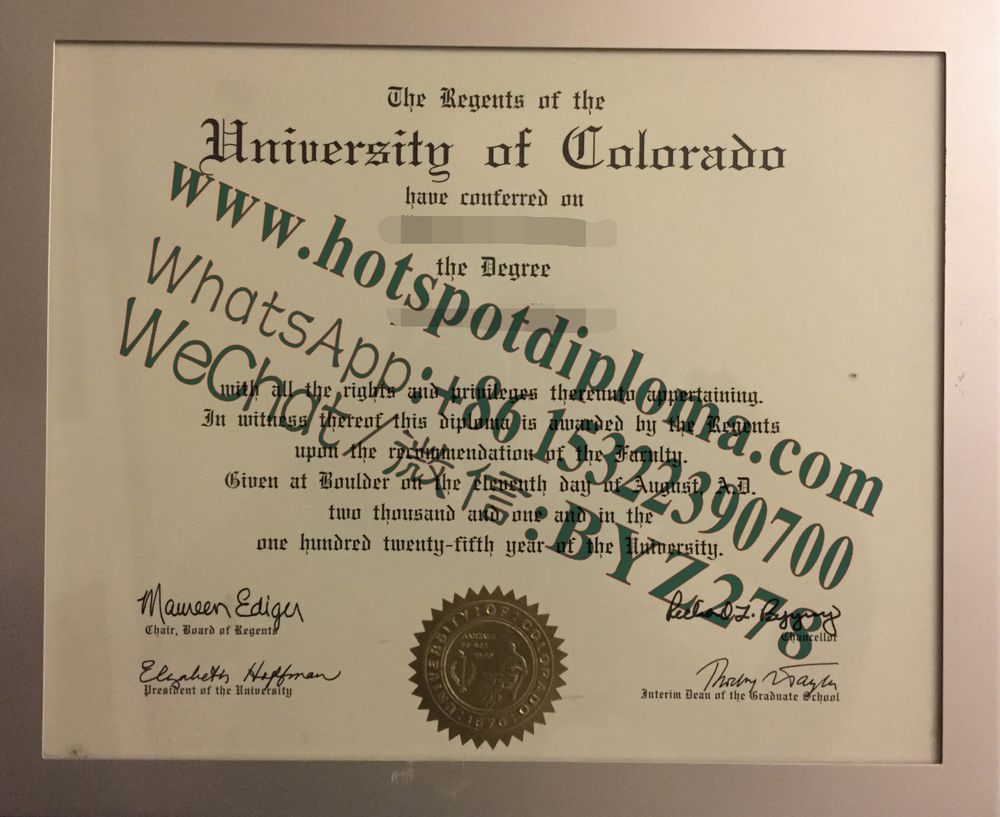 Fake University of Colorado Boulder Diploma makers Fake University of Colorado Boulder Diploma makers