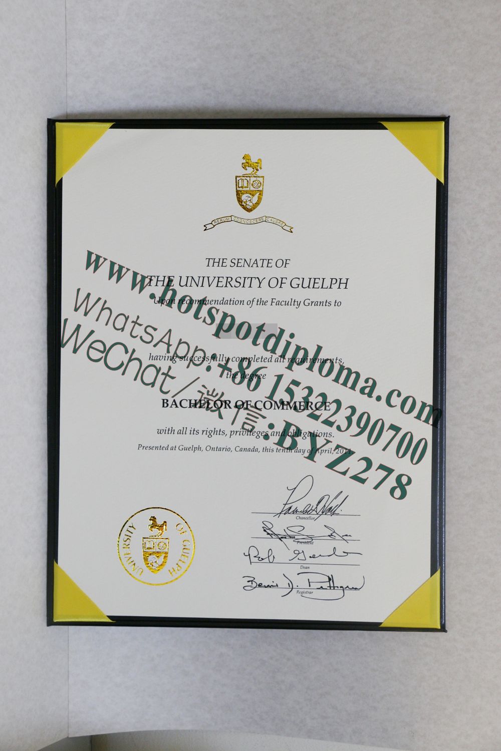 Fake University of Guelph Diploma certificate Fake University of Guelph Diploma certificate