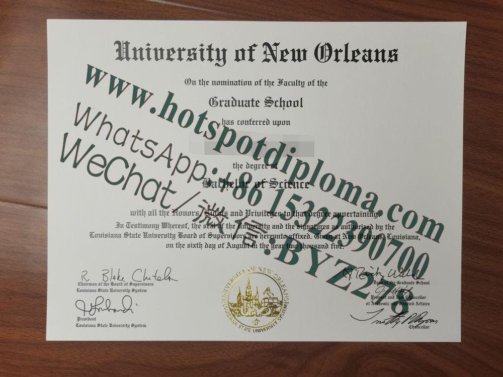 Fake University of New Orleans Diploma makers Fake University of New Orleans Diploma makers