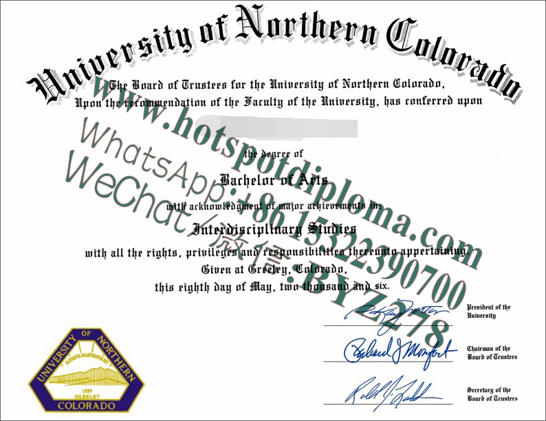 Fake University of Northern Colorado sample makers Fake University of Northern Colorado sample makers