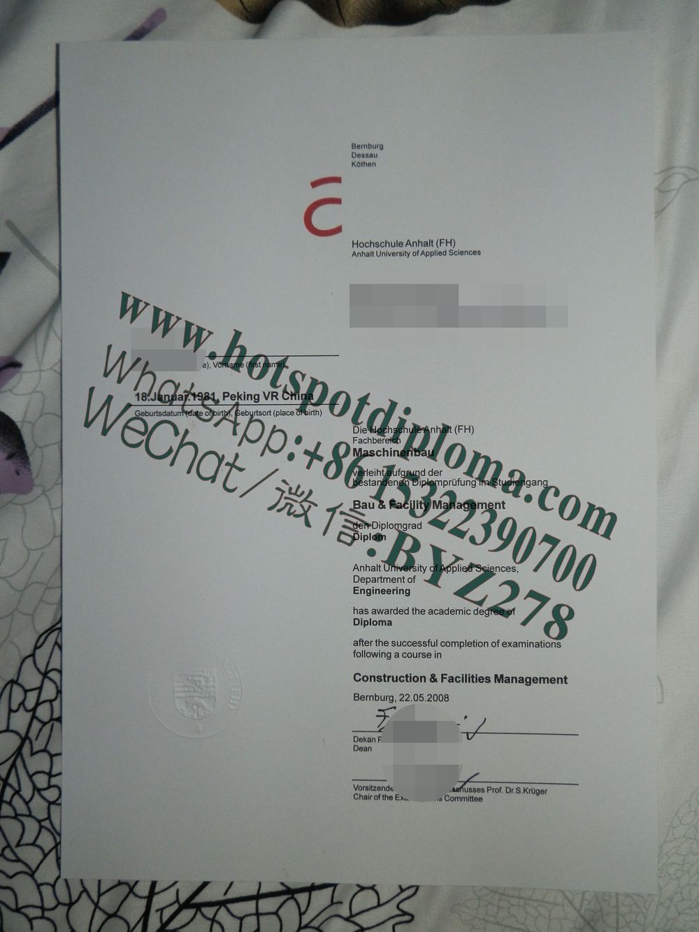 How Buy Anhalt University of Applied Sciences Diploma certificate How Buy Anhalt University of Applied Sciences Diploma certificate