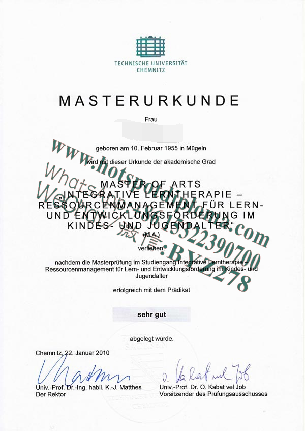 How Buy Chemnitz University of Technology Diploma certificate