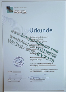 How Buy Emden Lille University of Applied Sciences Diploma certificate