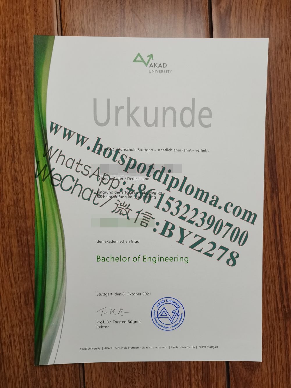 How Buy How Buy Akkad University of Applied Sciences Diploma certificate certificate