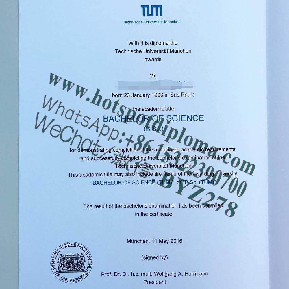 How Buy Technical University of Munich Diploma certificate