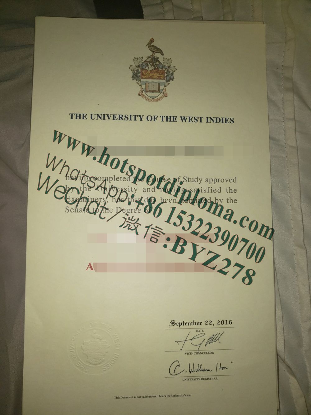How Buy the west indies of university Diploma certificate