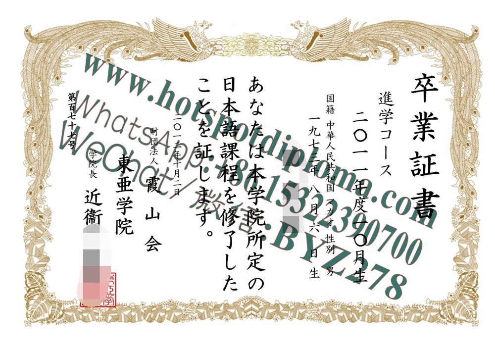 Make fake Japan Institute of East Asian Studies Diploma