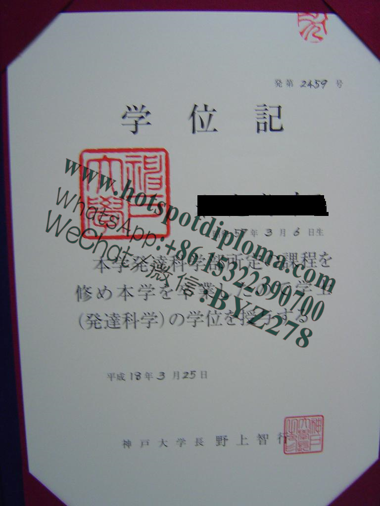 Make fake Kobe University Diploma