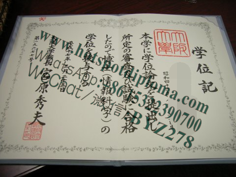 Make fake Osaka University Diploma